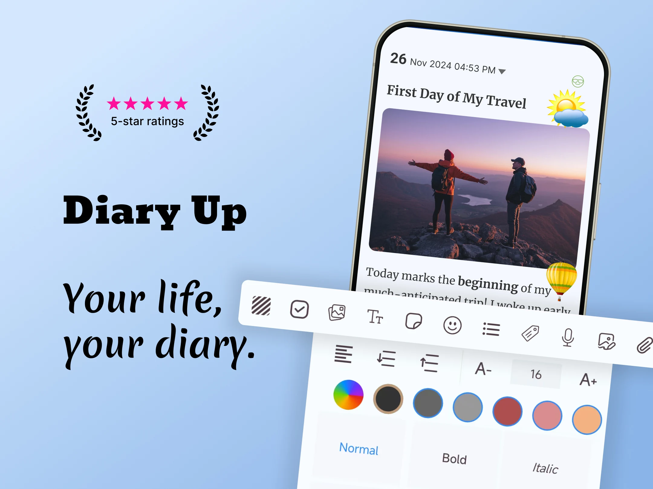 Diary Up: Locked Journal Notes screenshot